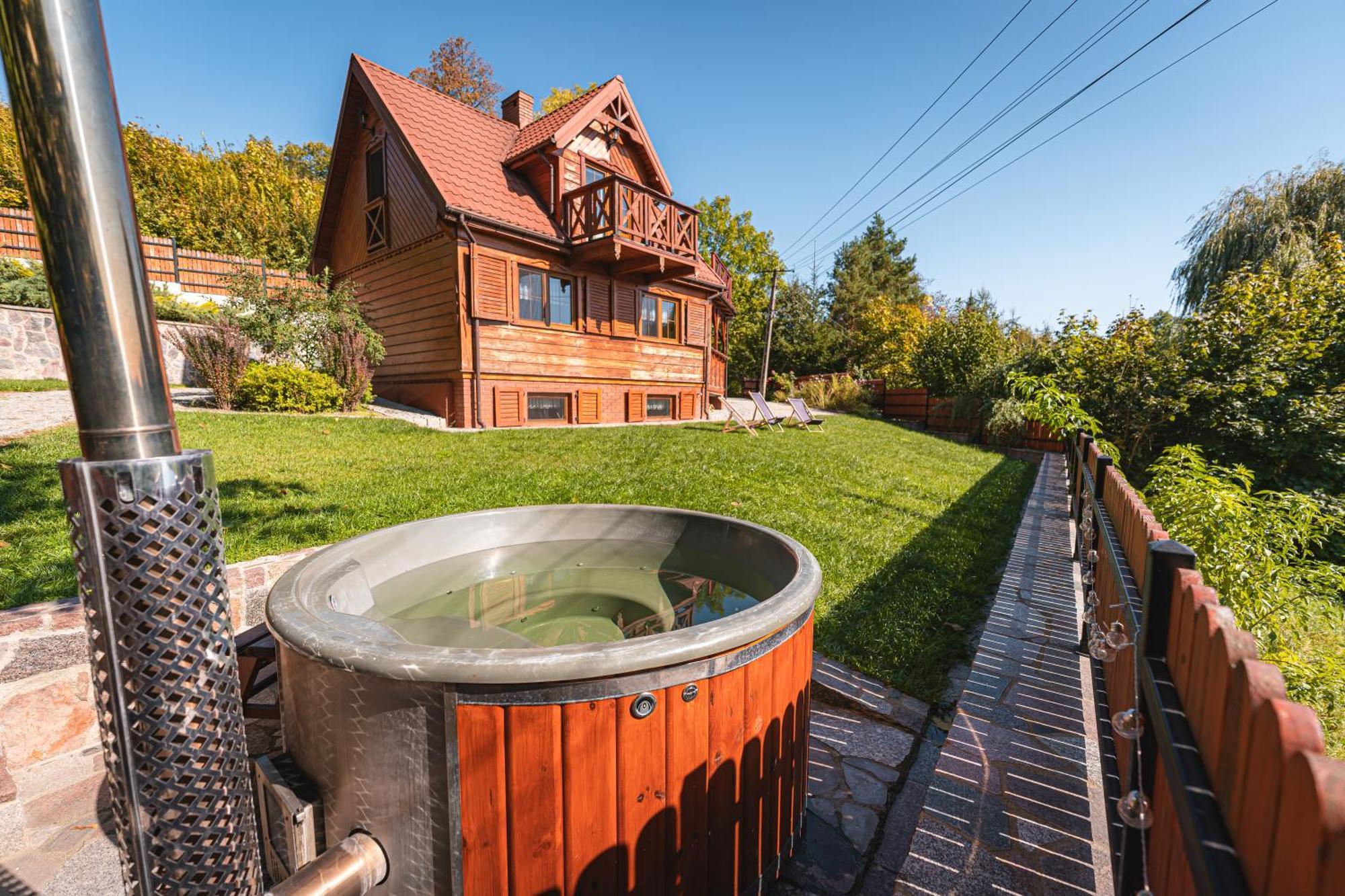 Bug Na Skarpie - Domek Wypoczynkowy Z Jacuzzi I Kominkiem Drohiczyn Bagian luar foto